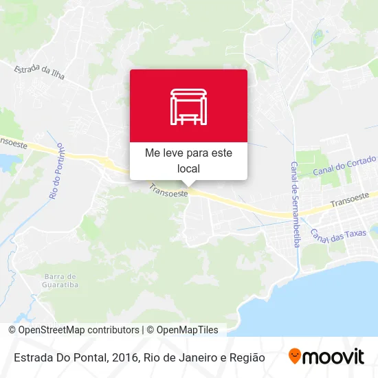 Estrada Do Pontal, 2016 mapa