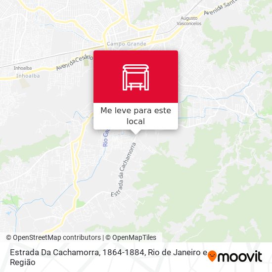 Estrada Da Cachamorra, 1864-1884 mapa