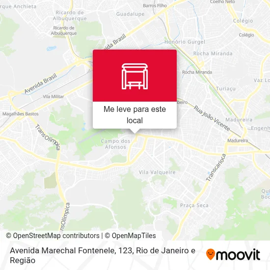 Avenida Marechal Fontenele, 123 mapa