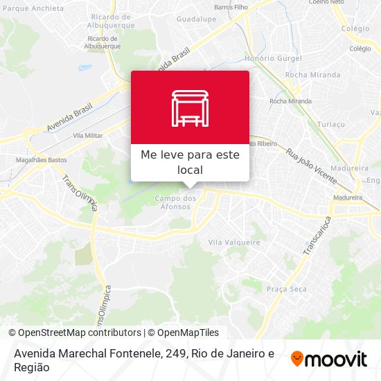 Avenida Marechal Fontenele, 249 mapa