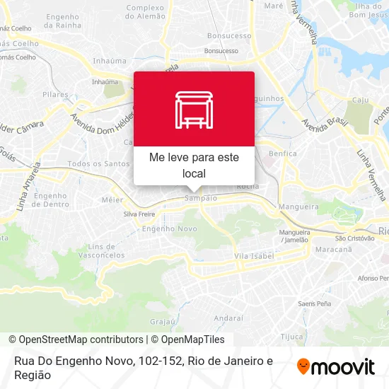 Rua Do Engenho Novo, 102-152 mapa