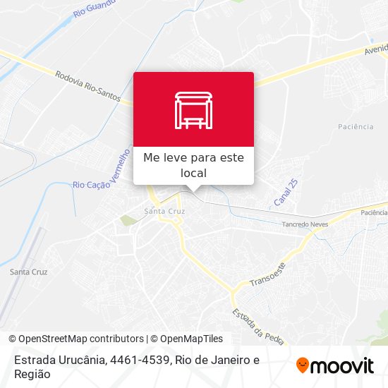 Estrada Urucânia, 4461-4539 mapa