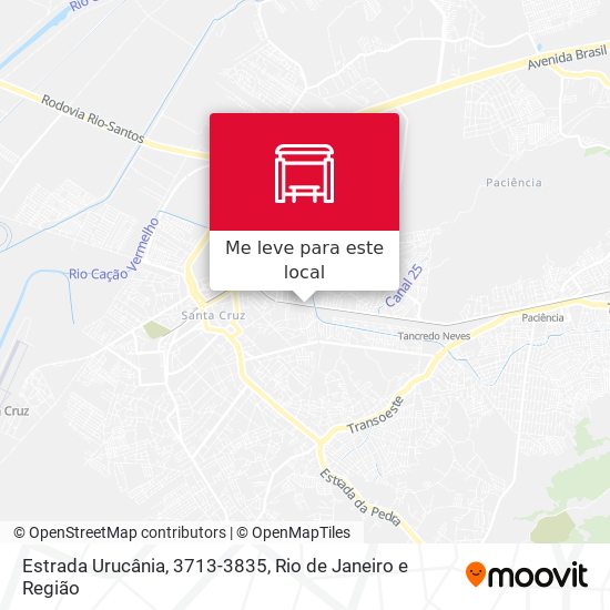 Estrada Urucânia, 3713-3835 mapa