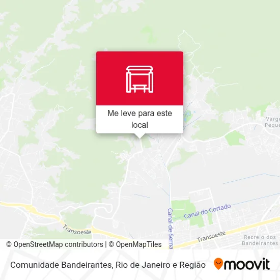 Comunidade Bandeirantes mapa