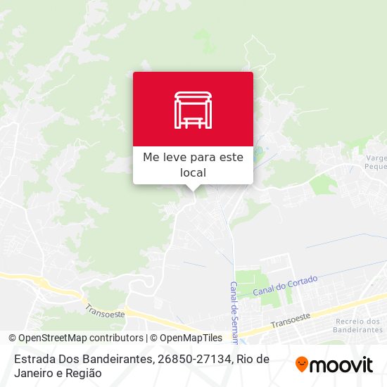 Estrada Dos Bandeirantes, 26850-27134 mapa