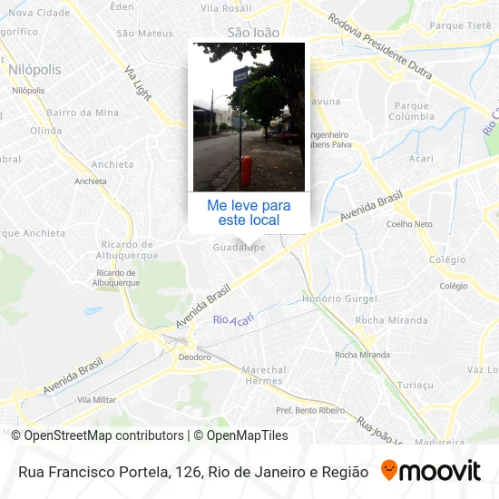 Rua Francisco Portela, 126 mapa