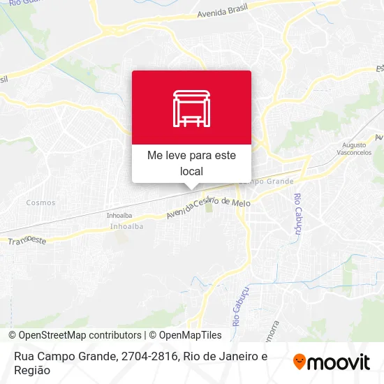 Rua Campo Grande, 2704-2816 mapa