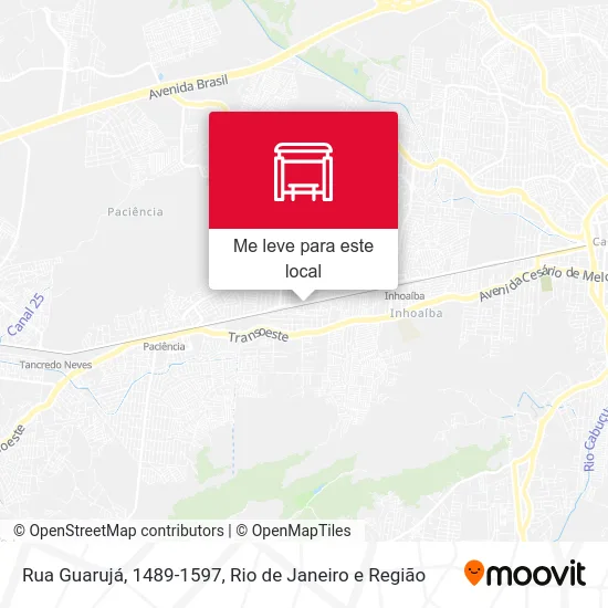 Rua Guarujá, 1489-1597 mapa