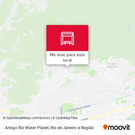 Antigo Rio Water Planet mapa