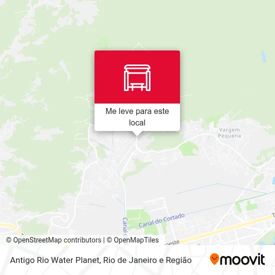 Antigo Rio Water Planet mapa