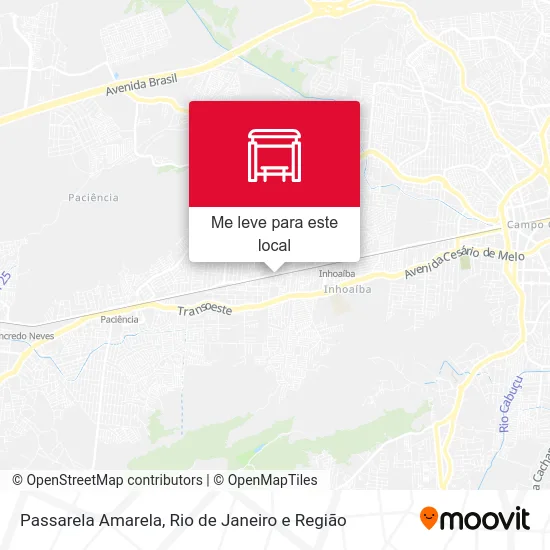 Passarela Amarela mapa