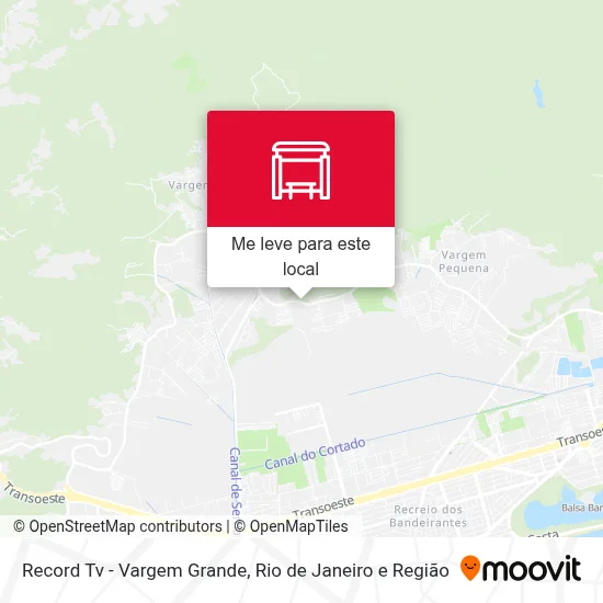 Record Tv - Vargem Grande mapa