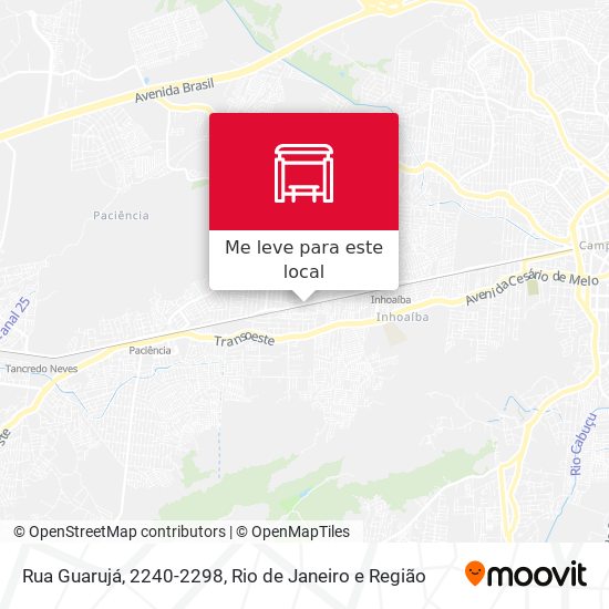 Rua Guarujá, 2240-2298 mapa