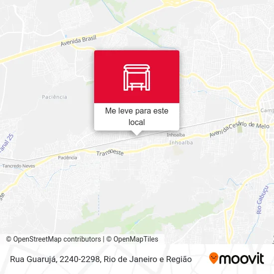 Rua Guarujá, 2240-2298 mapa