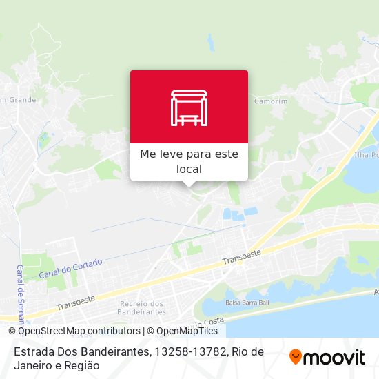 Estrada Dos Bandeirantes, 13258-13782 mapa