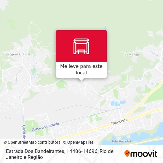 Estrada Dos Bandeirantes, 14486-14696 mapa