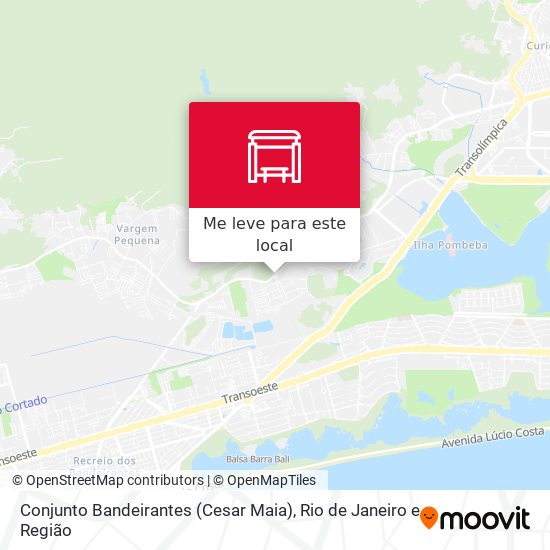 Conjunto Bandeirantes (Cesar Maia) mapa