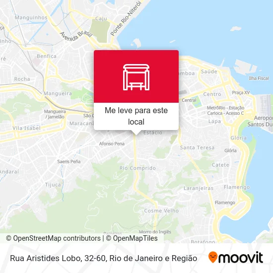 Rua Aristides Lobo, 32-60 mapa