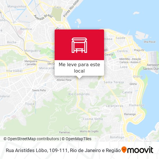 Rua Aristídes Lôbo, 109-111 mapa