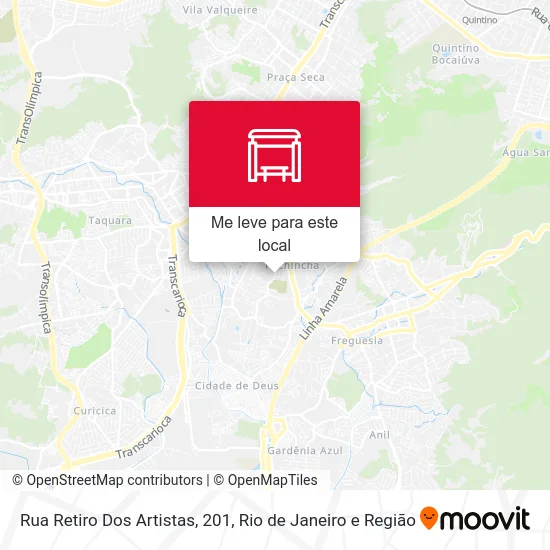 Rua Retiro Dos Artistas, 201 mapa