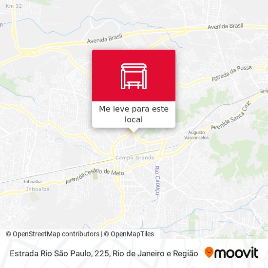 Estrada Rio São Paulo, 225 mapa