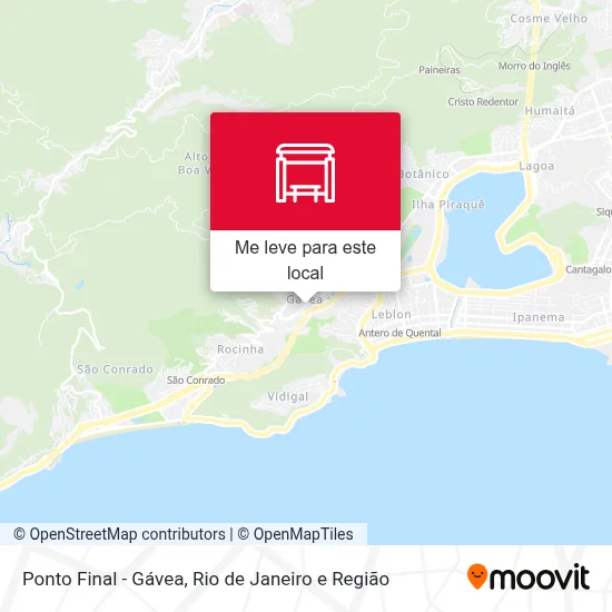 Ponto Final - Gávea mapa