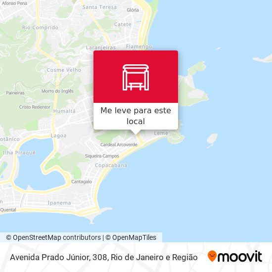 Avenida Prado Júnior, 308 mapa