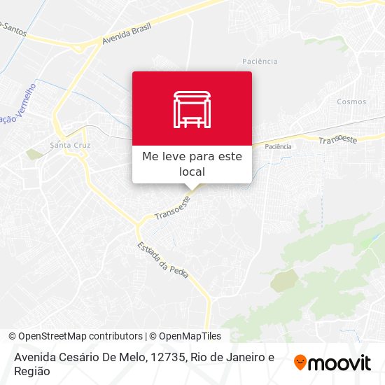 Avenida Cesário De Melo, 12735 mapa