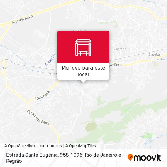 Estrada Santa Eugênia, 958-1096 mapa