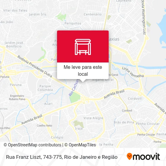 Rua Franz Liszt, 743-775 mapa