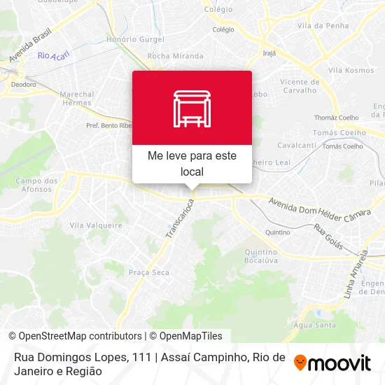 Rua Domingos Lopes, 111 | Assaí Campinho mapa