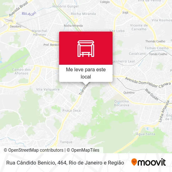 Rua Cândido Benício, 464 mapa