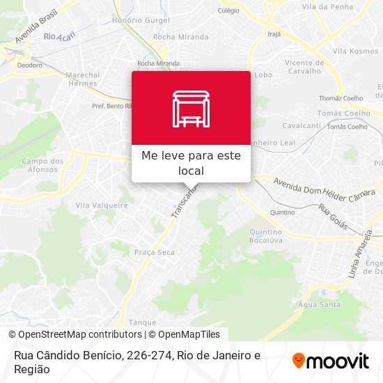 Rua Cândido Benício, 226-274 mapa