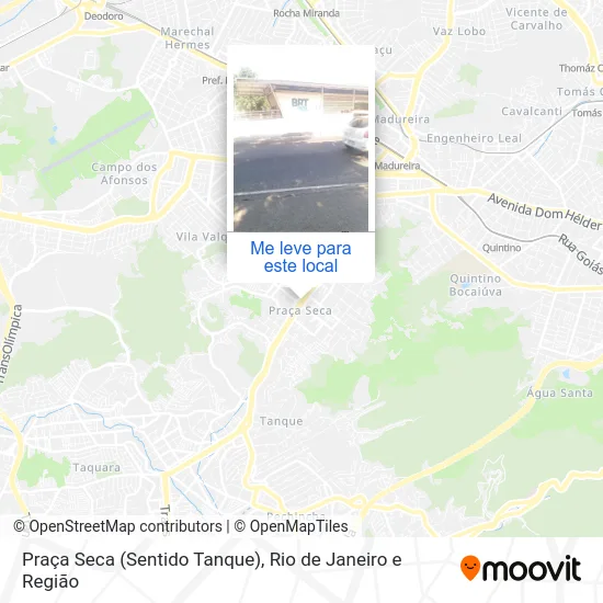 Praça Seca (Sentido Tanque) mapa