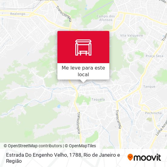 Estrada Do Engenho Velho, 1788 mapa