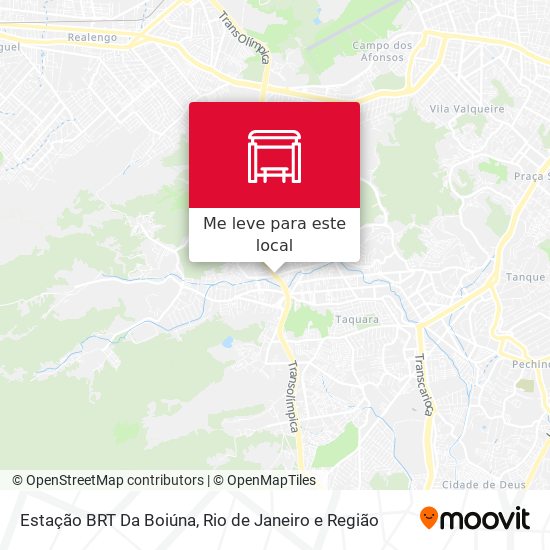 Estação BRT Da Boiúna mapa