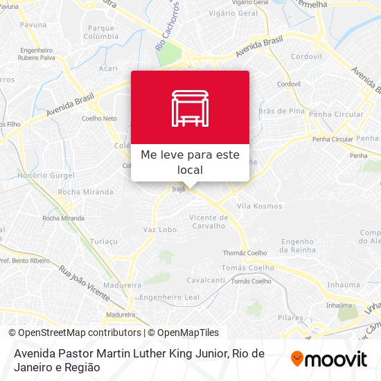 Avenida Pastor Martin Luther King Junior mapa