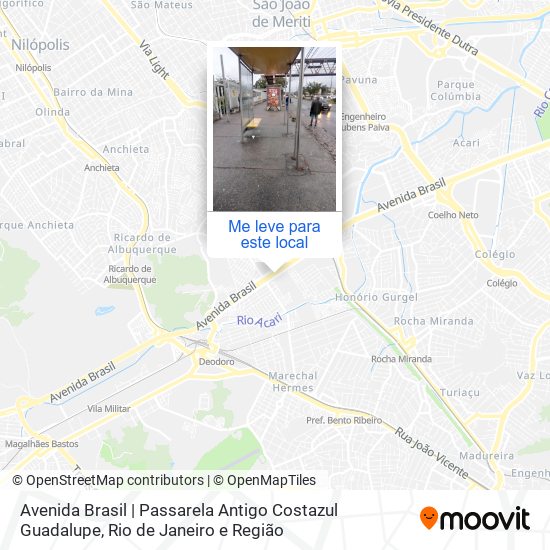 Avenida Brasil | Passarela Antigo Costazul Guadalupe mapa