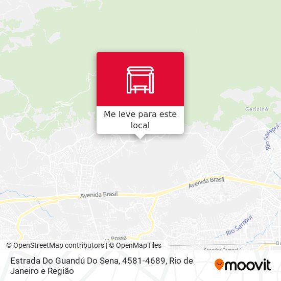 Estrada Do Guandú Do Sena, 4581-4689 mapa
