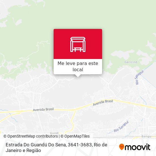 Estrada Do Guandú Do Sena, 3641-3683 mapa