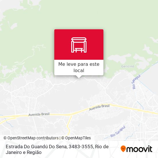 Estrada Do Guandú Do Sena, 3483-3555 mapa