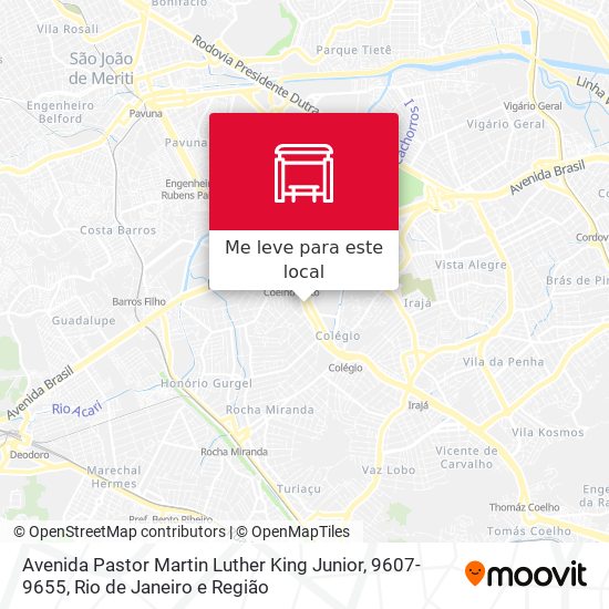 Avenida Pastor Martin Luther King Junior, 9607-9655 mapa