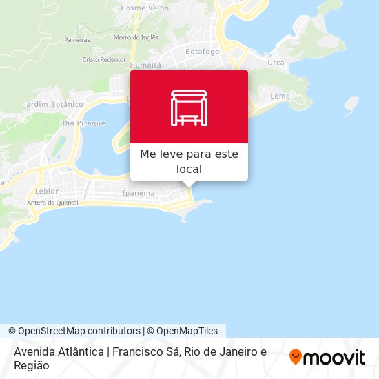 Avenida Atlântica | Francisco Sá mapa