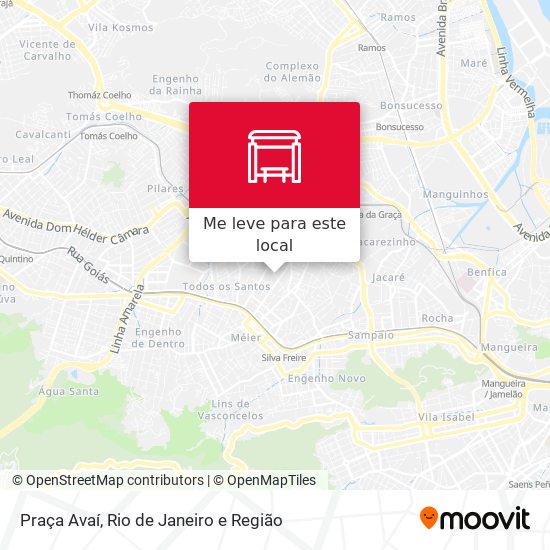 Praça Avaí mapa