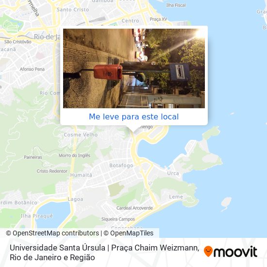 Universidade Santa Úrsula | Praça Chaim Weizmann mapa