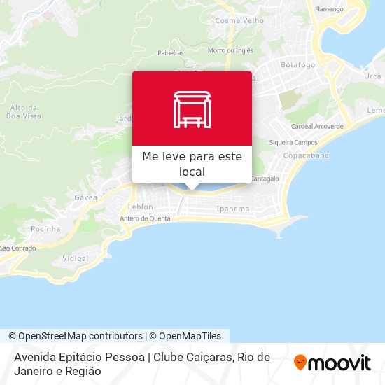 Avenida Epitácio Pessoa | Clube Caiçaras mapa