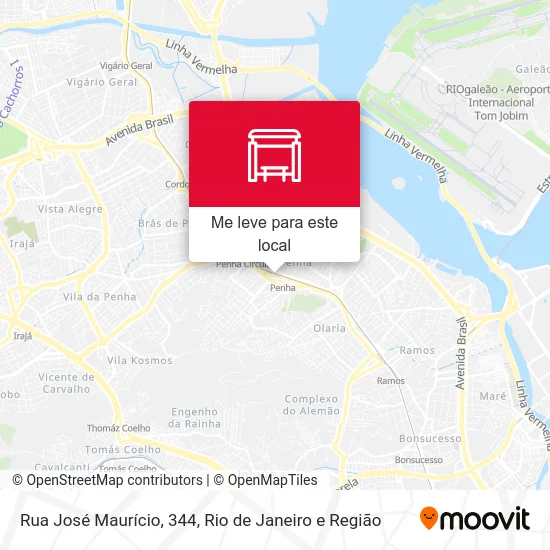 Rua José Maurício, 344 mapa