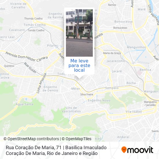 Rua Coração De Maria, 71 | Basílica Imaculado Coração De Maria mapa