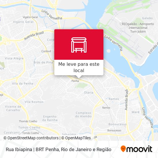 Rua Ibiapina | BRT Penha mapa