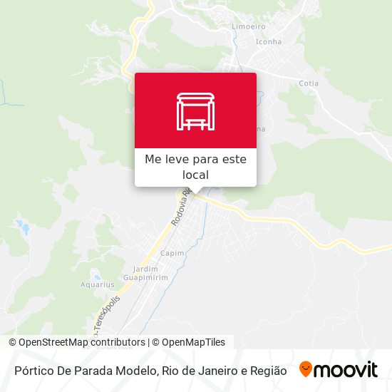 Pórtico De Parada Modelo mapa